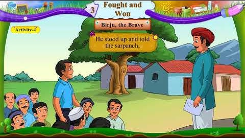 Std 6 English unit 3 fought and won ncert sem1