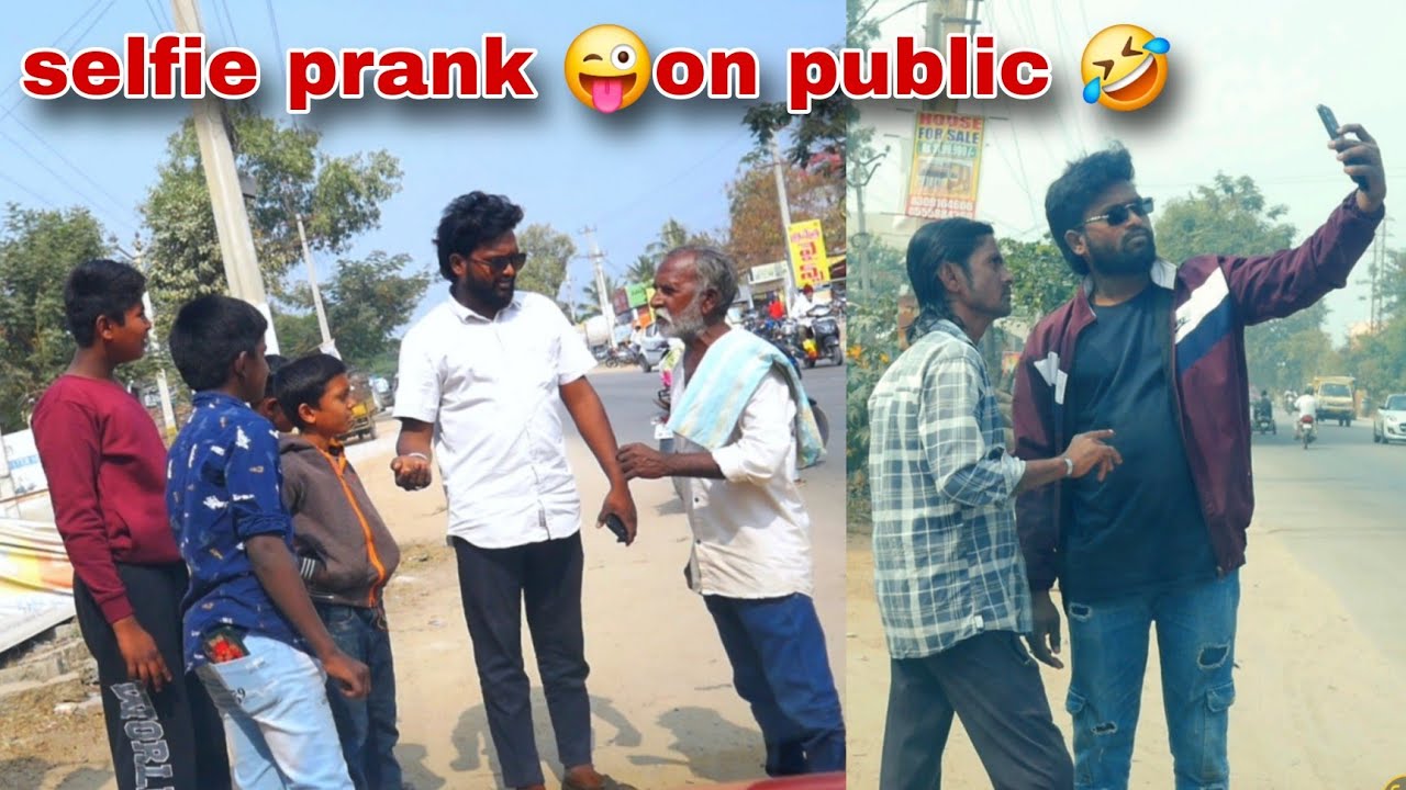 🤣Selfie prank🤳on strangers......