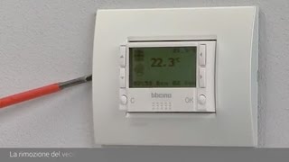 Smarther the connected thermostat of BTicino: replacement of the existing  thermostat - YouTube