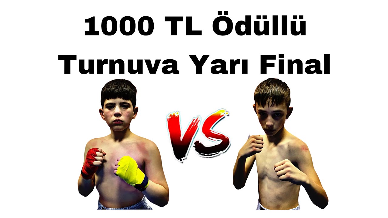 1000 TL Ödüllü Kick Boks Turnuvası Yarı Final Maçı Çok Sert Geçti !