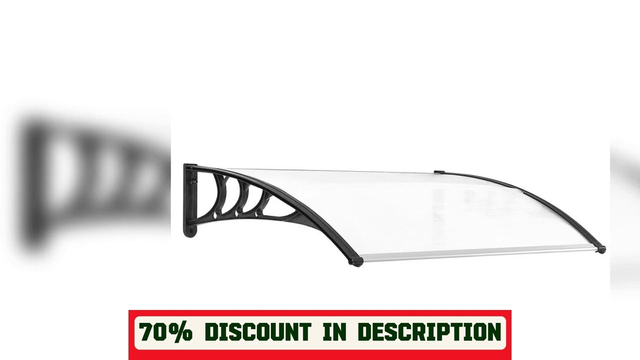 A must-have product! Outsunny Protective Canopy 75X100Cm Transparent Door Canopy