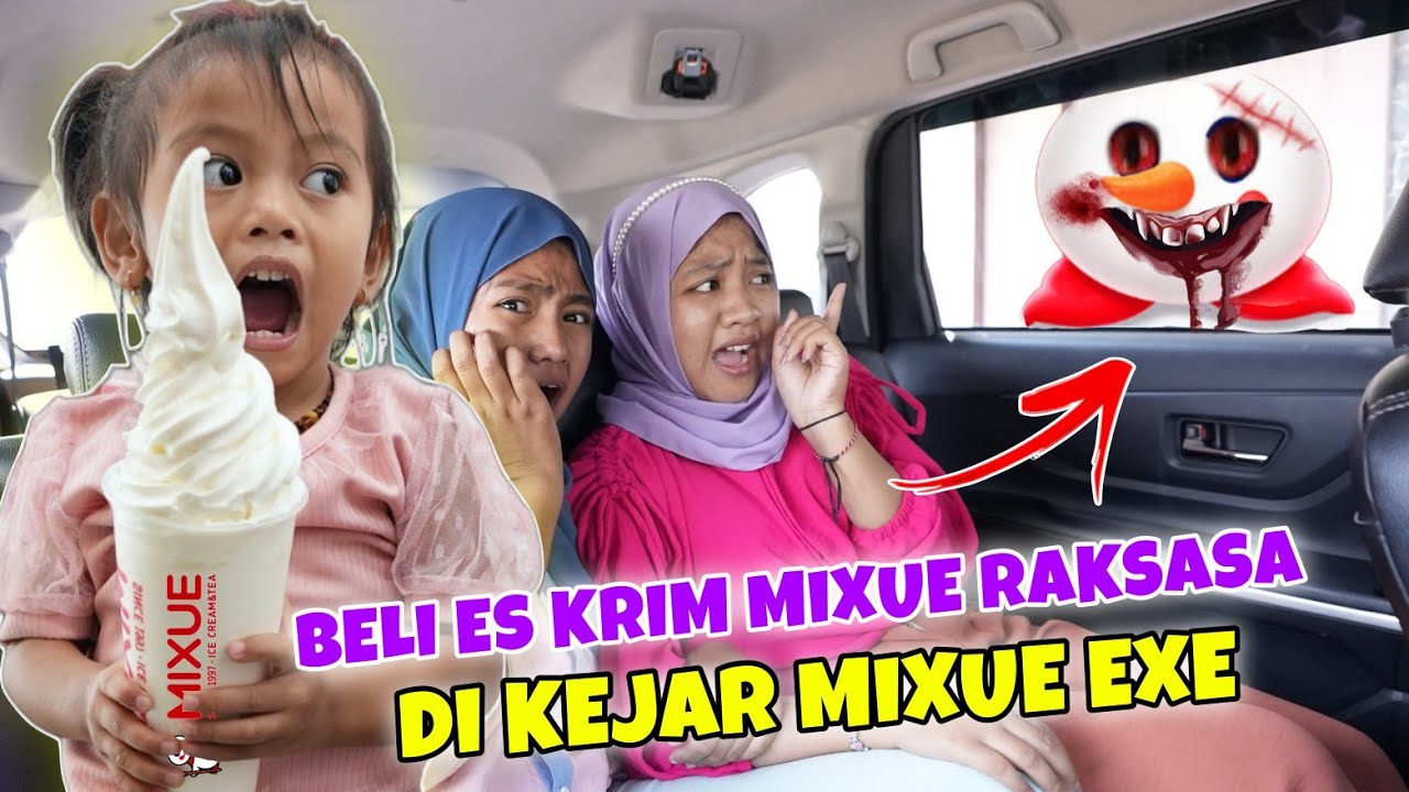 DEDE BAYI BELI ES KRIM MIXUE RAKSASA DIKEJAR MIXUE EXE | CHIKAKU FAMILY