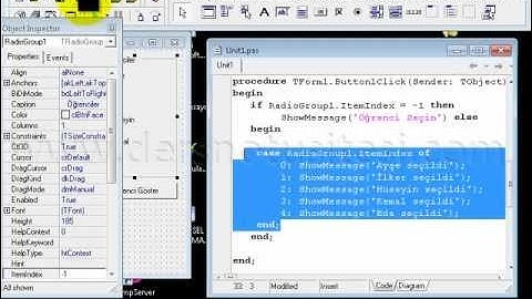 Delphi - Görsel Programlama 1 - NÖ - 26 Mart 2012