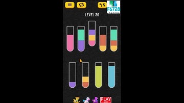 Water Sort Puzzle level 30 walkthrough