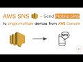 Aws sns  send sms to singlemultiple devices from aws console  aws sns sms example  aws sns demo