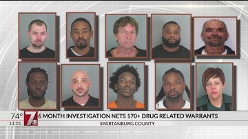 6 month investigation nets 170+ drug related warrants