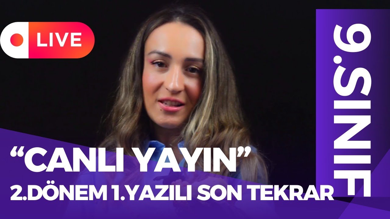 9.SINIF EDEBİYAT 2.DÖNEM 1.YAZILI ''MEB ORTAK SINAV'' SON TEKRAR YAYINI