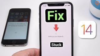 Iphone got stuck on setting up your apple id while transferring data?
here is the fix and an alternative for data transfer. download reiboot
here: https://ww...