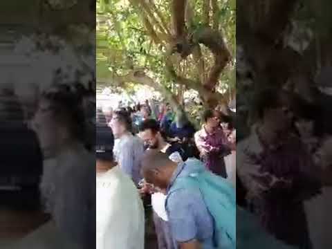 إضراب الأساتذة بالرباط وحصارهم من قبل قوات القمع