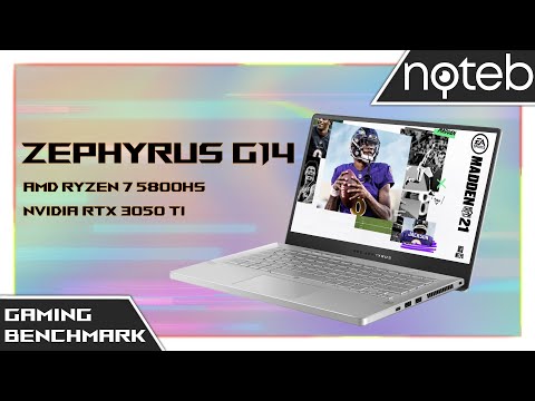 ASUS Zephyrus G14 GA401QE - Madden 21 Gameplay Benchmark (5800HS 
