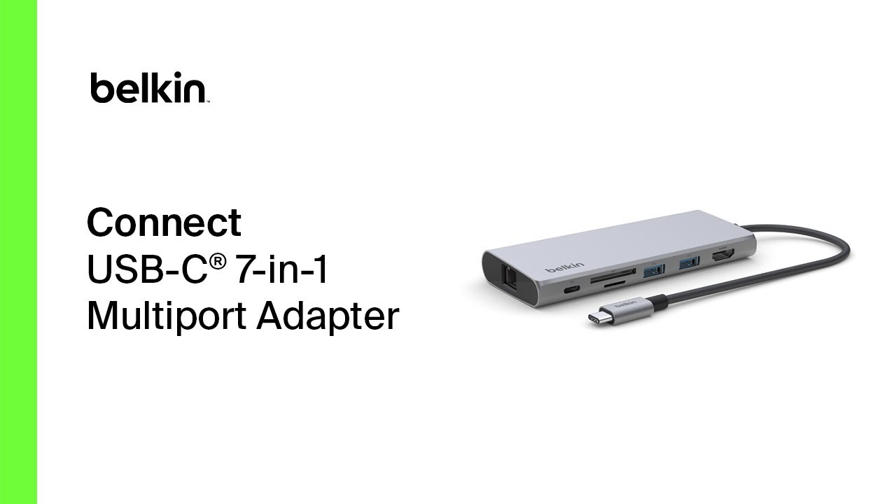 Belkin Connect USB-C® 7-in-1 Multiport Adapter 