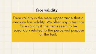 Validity and types of validity | Keziah Elsa James | CUK