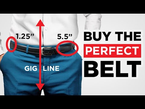 Mens Belt Size Chart India