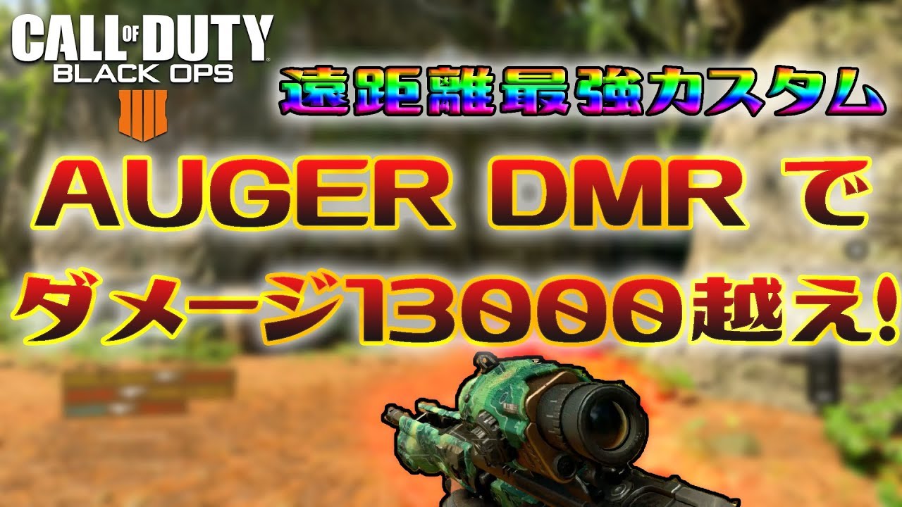 [BO4]遠距離最強DMRカスタムでダメージ13000越え！[入浴]
