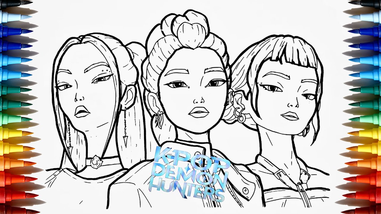 KPOP Cool Sisters 👠🔥 — Ultimate Coloring Game Showdown! 🎨⚡