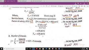 DME 2 module 5 problem 1 chain drive