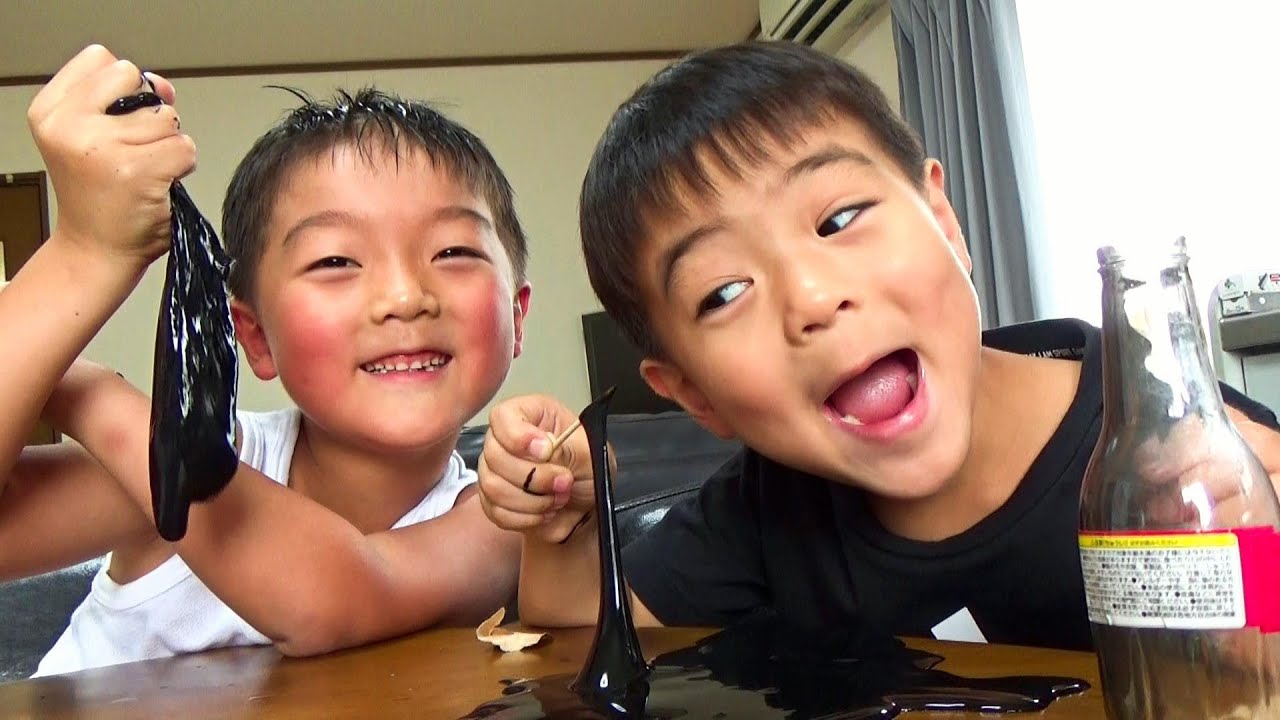 スライムで風船して遊んだ🎈 ひなごんおいちゃんどんちゃん三兄弟Vlog