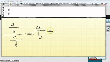 Math Input Panel in Windows 7