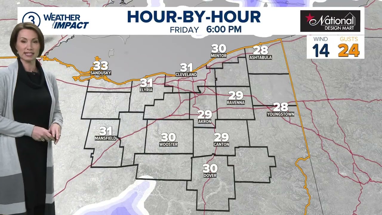 Cleveland weather: Scattered snow on Saturday with falling PM temperatures