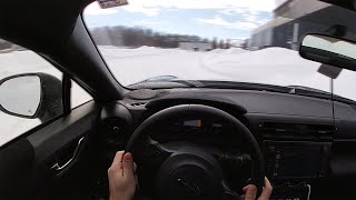 2022 Subaru BRZ Snow Drifting POV
