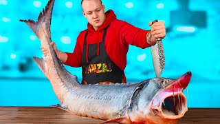 I cooked a giant Beluga weighing 50 kg by VANZAI COOKING