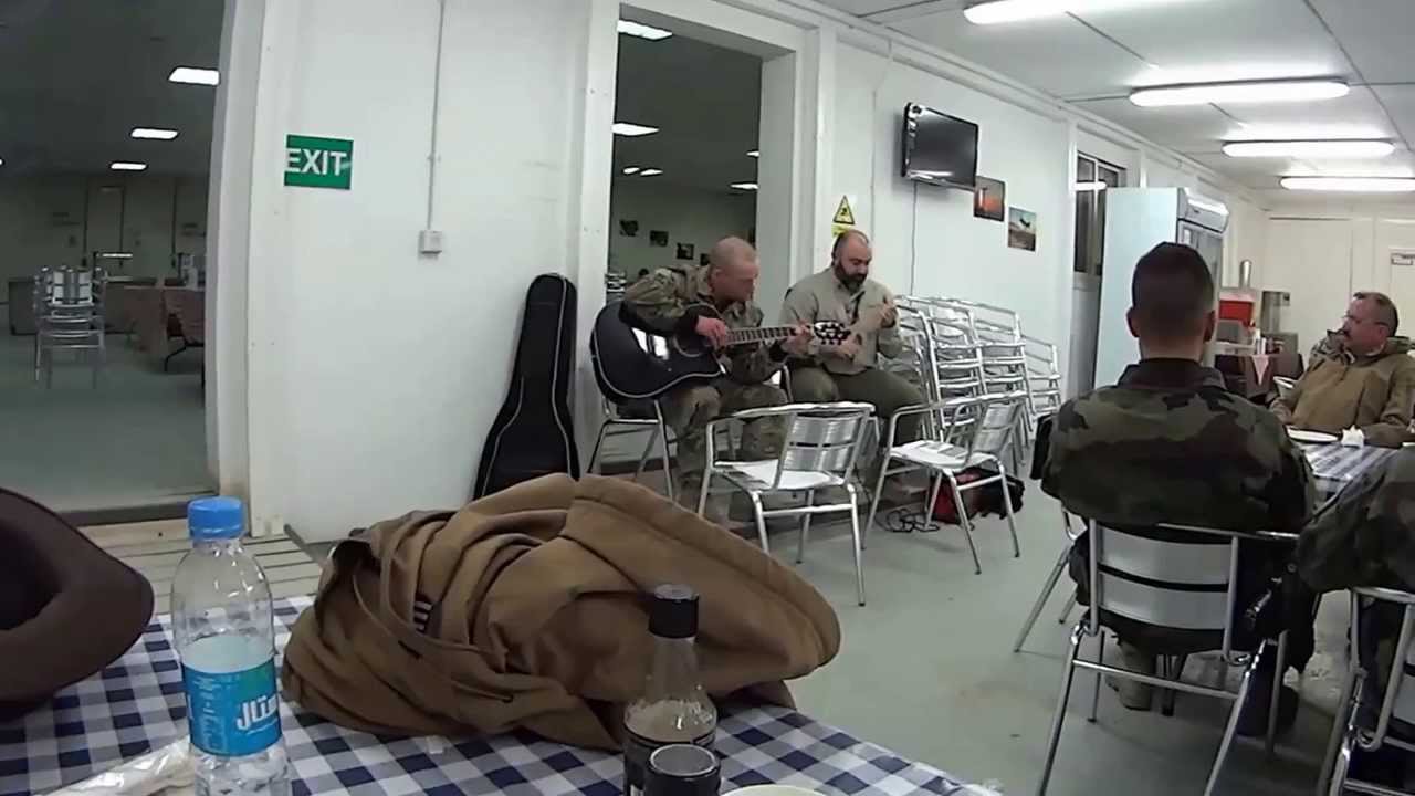 Playing music for UTAG at Camp Qargha