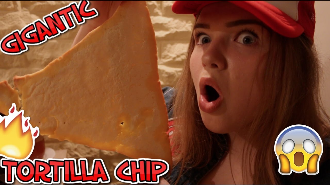 DIDŽIAUSIAS PASAULYJE ČIPSAS! 😳🍟😎 THE BIGGEST TORTILLA CHIP IN THE