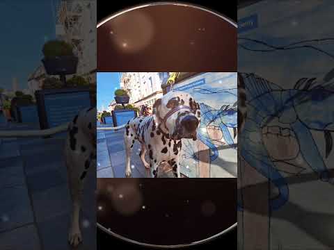 Two Dalmatians in the Barbican