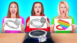 ⁣BEST ART HACKS || Who Draws It Better? Funny Art Challenge | Genius DYIs and Crafts by 123 GO!