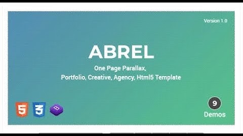 Abrel - One Page Parallax | Themeforest Templates