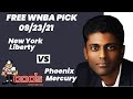 WNBA Pick - New York Liberty vs Phoenix Mercury Prediction, 9/23/2021, Best Bet Today, Tips & Odds