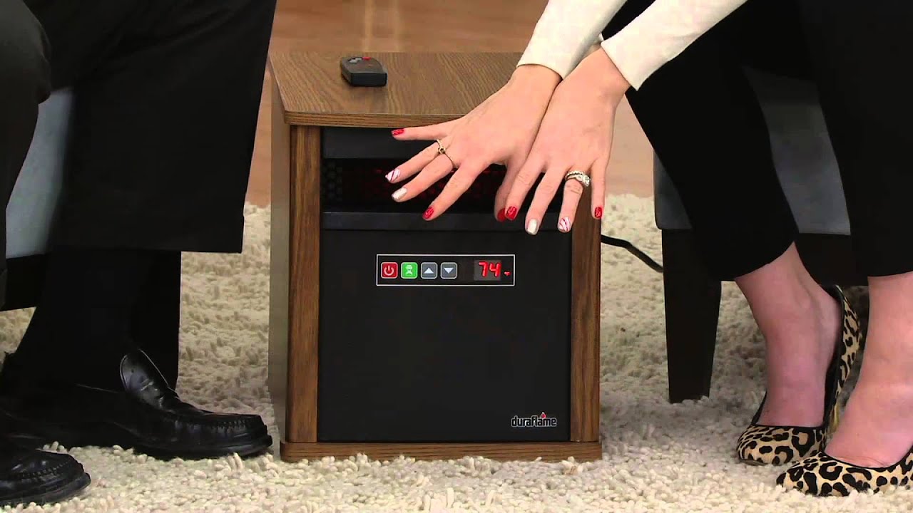 Duraflame Powerheat Portable Infrared Quartz Heater on QVC - YouTube