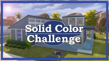 Solid Color Build Challenge (Blue) Sims 4 Speed Build