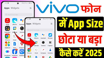 How to change icon size in Vivo phone