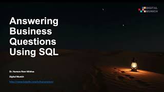 Answer Business Questions Using SQL | Northwind database | Joins in SQL