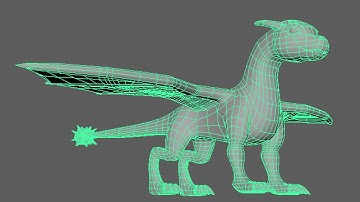 3D Dragon Modeling Time-Lapse [Maya LT 2017]