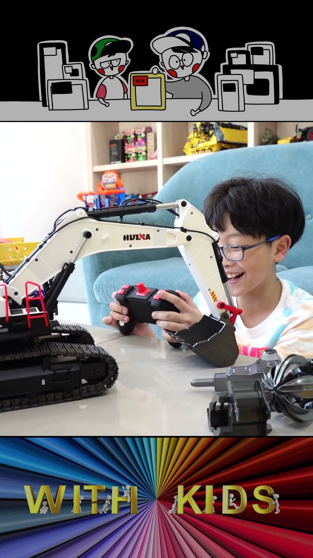Excavator Truck Toy Play with Unboxing #shorts