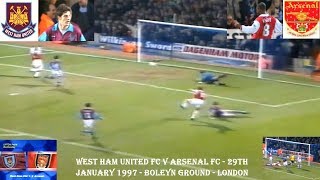 West Ham United FC v Arsenal FC - 1-2 - 29th January 1997 - Boleyn Ground - London