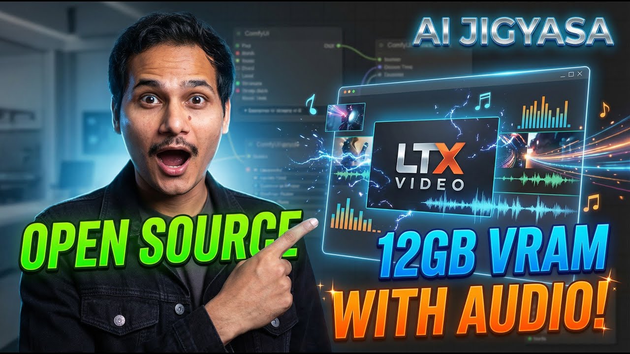 LTX-2 IS OUT! This FREE AI Video Model Has AUDIO! (12GB VRAM ComfyUI Tutorial)
