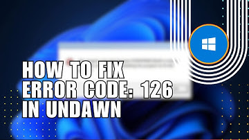 ✅ MASTERY: How to Fix Error code: 126 in Undawn | Solution