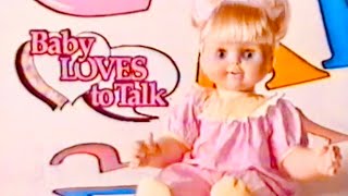 Box Opening! Vintage 1992 Baby Loves To Talk Doll Toy Biz Baby Talk Doll