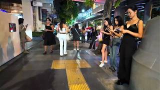 THIS IS WHY SINGLE GUYS CHOOSE BANGKOK | Sukhumvit road, Thermae Café & soi 11 [4K]