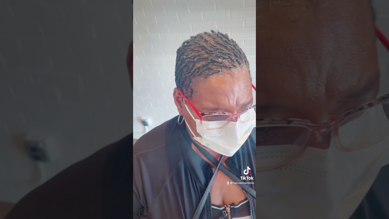 Comb twist on short hair