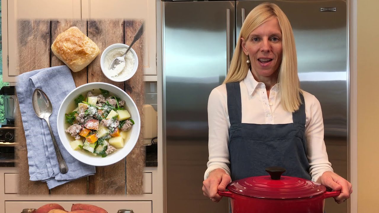 Turkey Sausage, Kale & Sweet Potato Soup YouTube