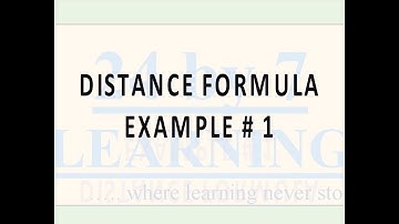 Distance Formula Example # 1 I Coordinate Geometry I Grade 10 I Math I 24by7learning.com
