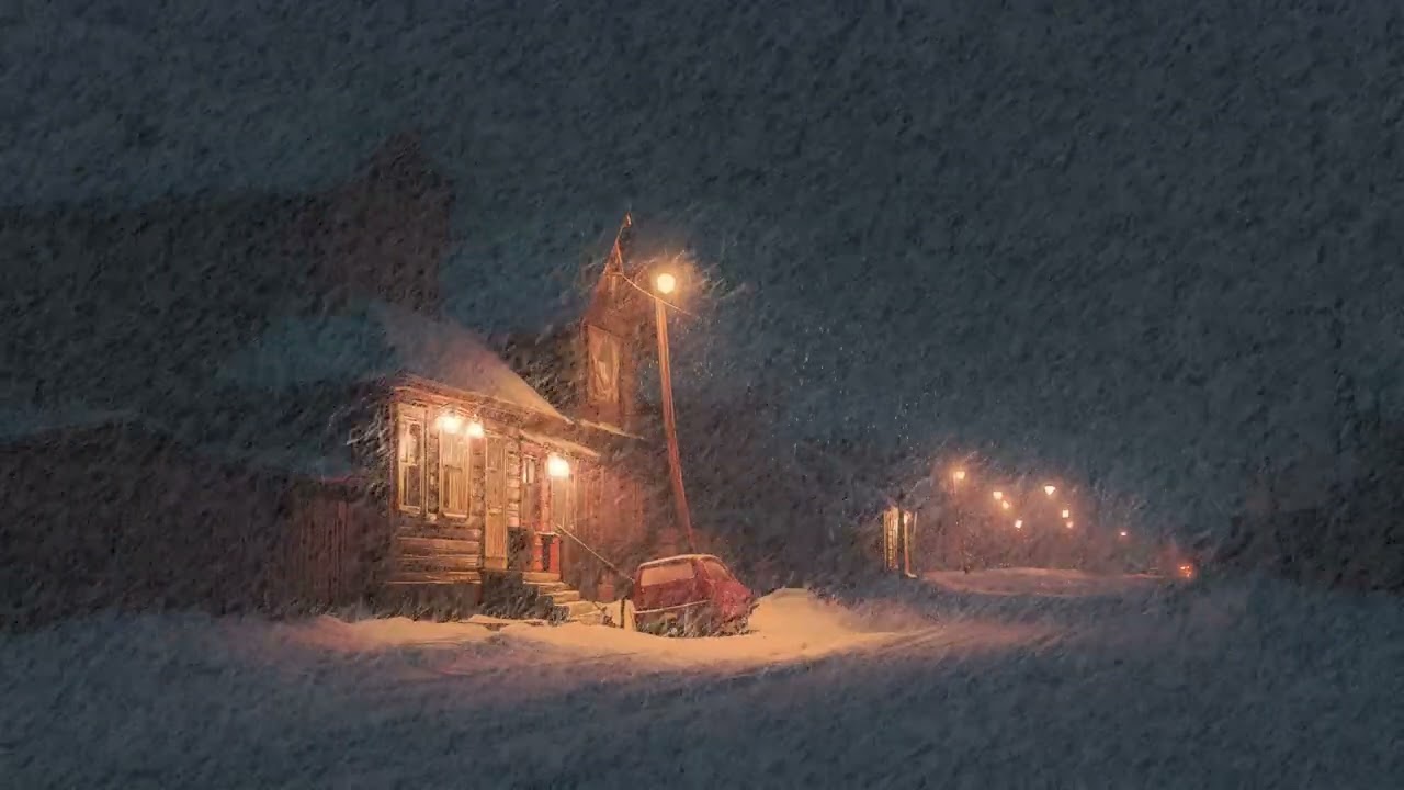Intense Winter Blizzard with Roaring Wind Sounds | Heavy Snowstorm Ambience for Relaxation