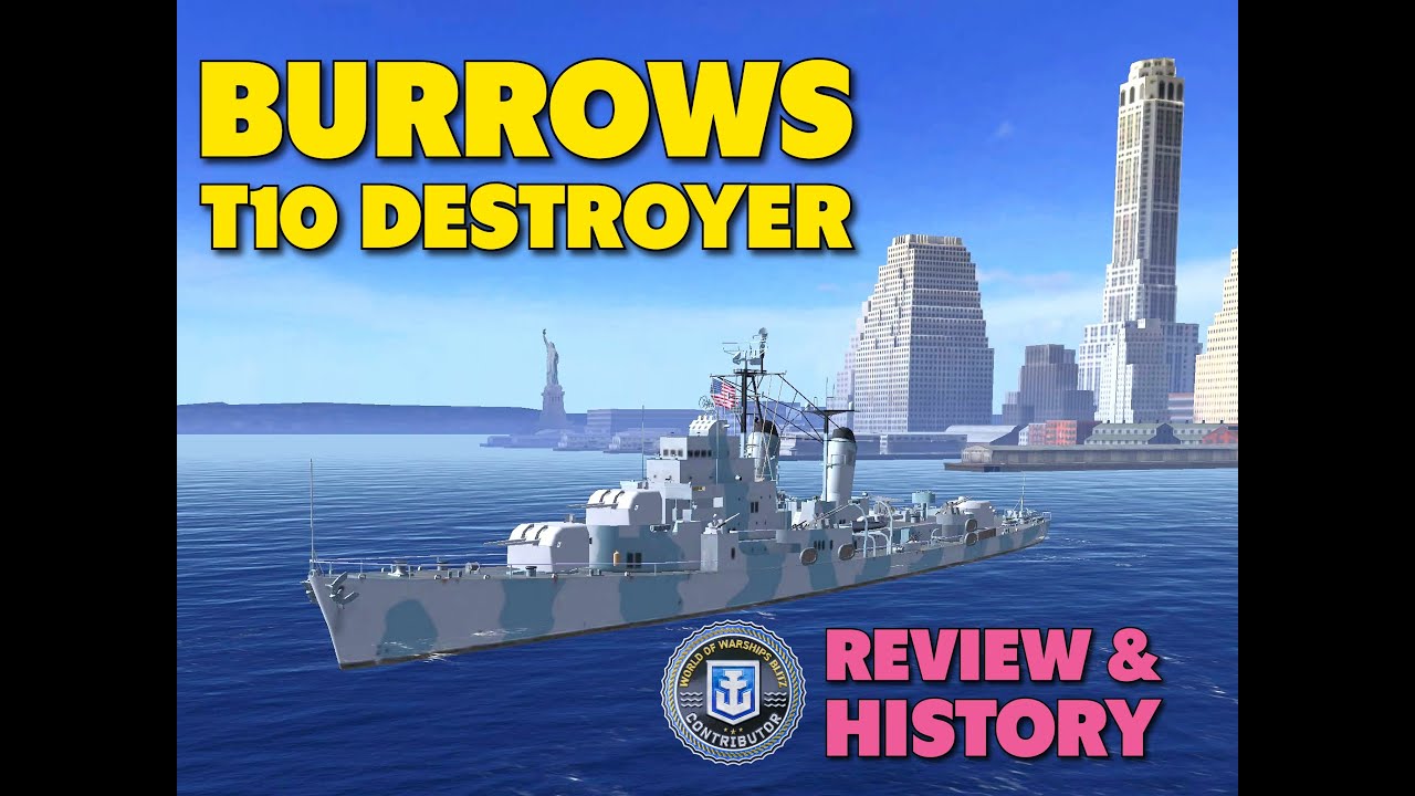 Эсминец «Бурроуз» 10-го уровня | World of Warships Blitz