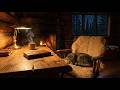 Deep Forest Cabin Ambience ☕🦉 | Fireplace, Owl & Wolf Sounds for Sleep and Focus (1 Hour)
