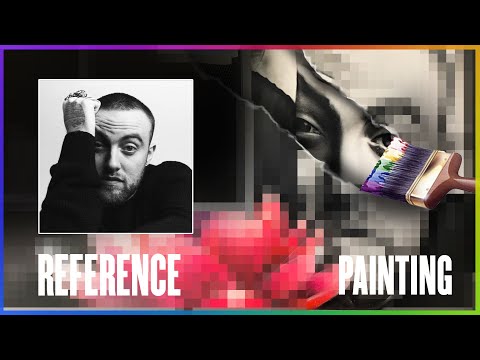 Painting this Mural for a Texas shop in 4 hours! Mac Miller portrait