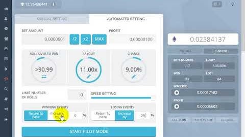 double money in just 3 minutes- ethereum  / bitcoin in bitsler